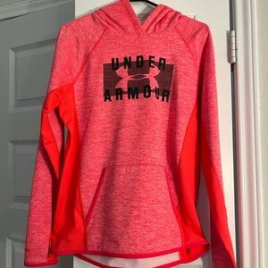 Under Armour Red and Pink Hoodie
